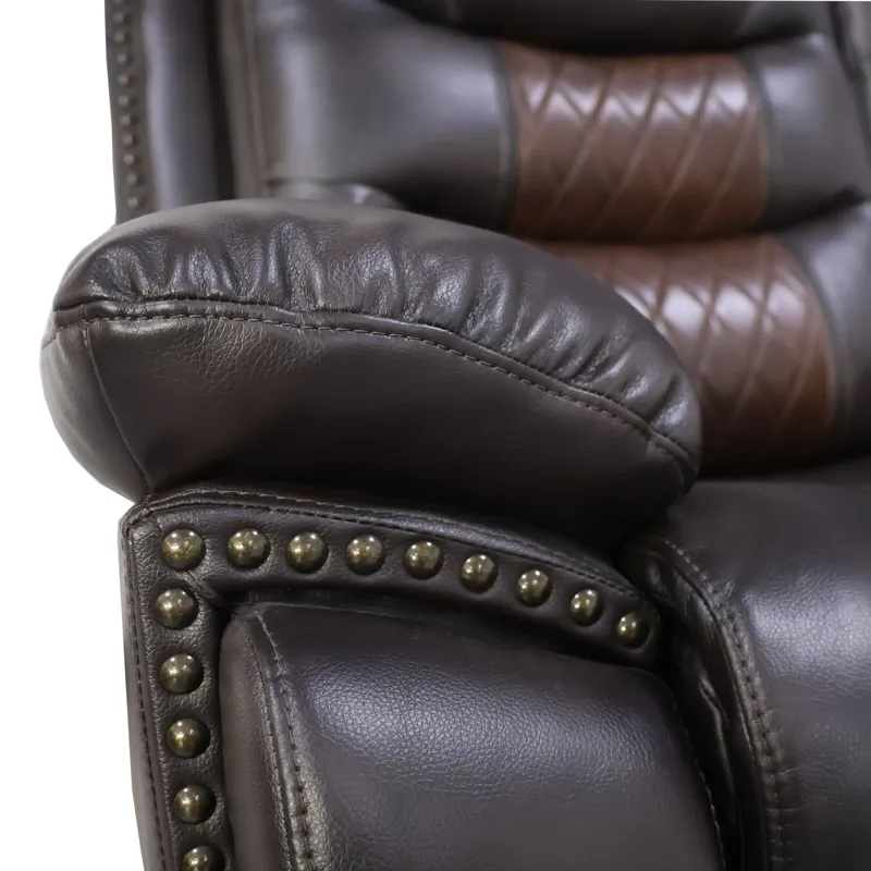 Nikko Sofa W/Power Footrest-Brown