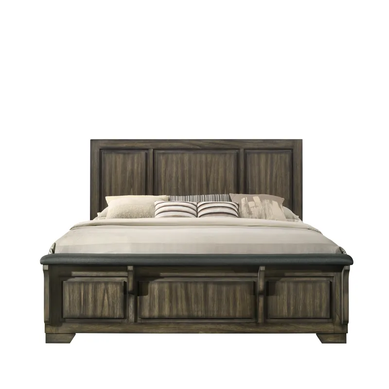 Ashland 6/6-6/0 Ek/Wk Headboard-Rustic Brown