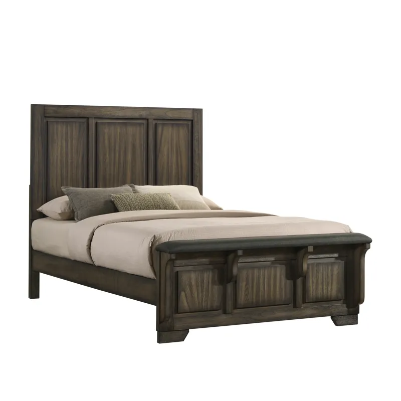 Ashland 4/6 F Footboard & Slats-Rustic Brown