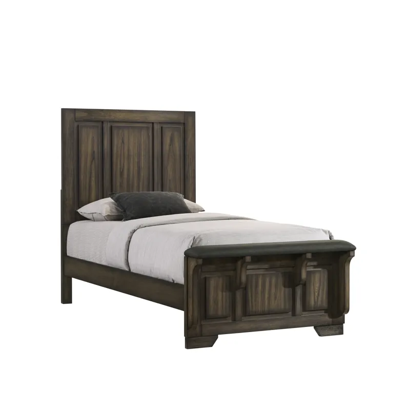 Ashland 3/3-4/6 T/F Side Rails-Rustic Brown