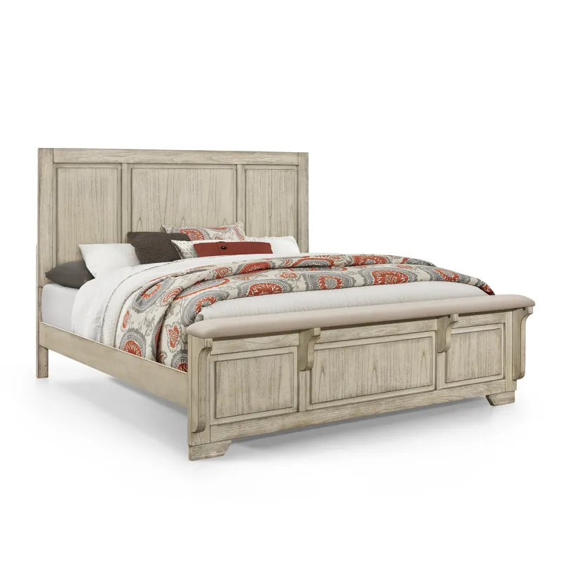 Ashland 6/0 Wk Side Rails-Rustic White