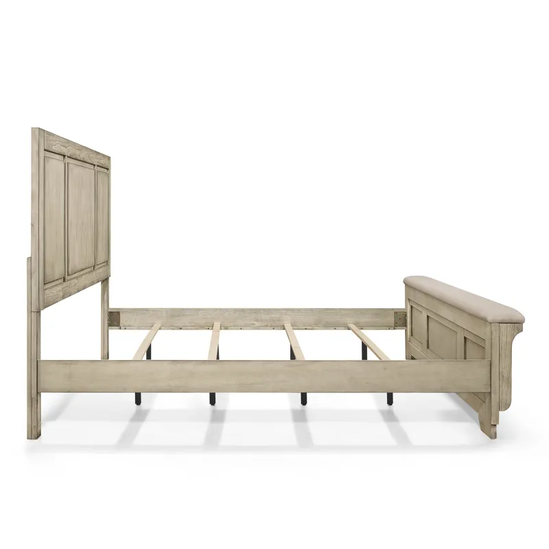 Ashland 6/0 Wk Side Rails-Rustic White