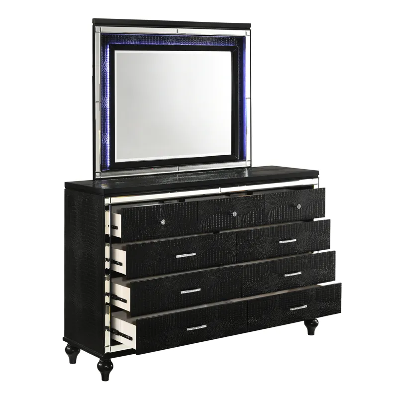 Valentino Lighted Mirror-Black
