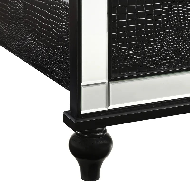Valentino 6/6-6/0 K Lighted Headboard-Black