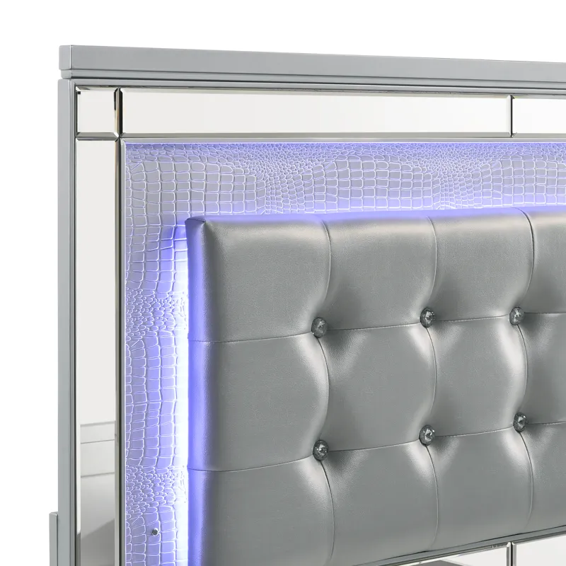 Valentino 4/6 F Headboard - Silver