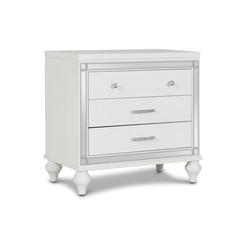 Valentino Nightstand-White