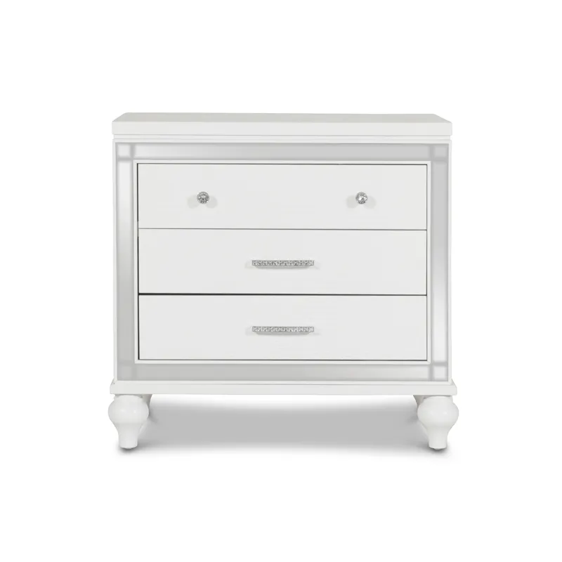 Valentino Nightstand-White