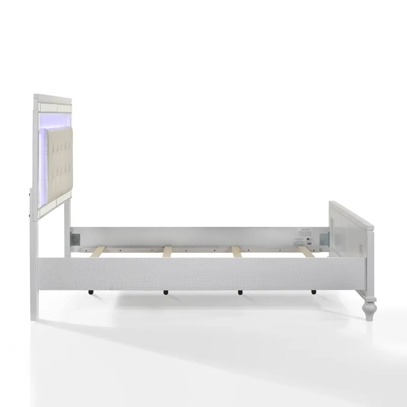 Valentino 4/6 F Footboard & Slats - White