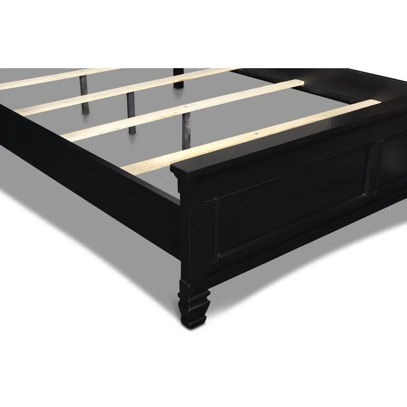 Tamarack 5/0 Queen Headboard,  Footboard & Slats- Black