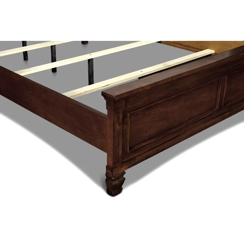 Tamarack 6/6-6/0 Ek Headboard, Footboard & Slats- Brn Cherry