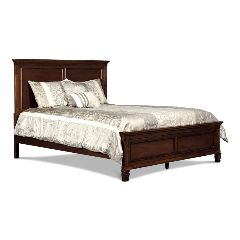 Tamarack 3/3 Twin Headboard, Footboard & Slats- Brn Cherry