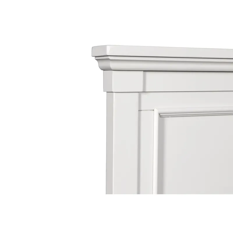 Tamarack 6/6/6/0 Ek/Wk Headboard, Footboard & Slats- White