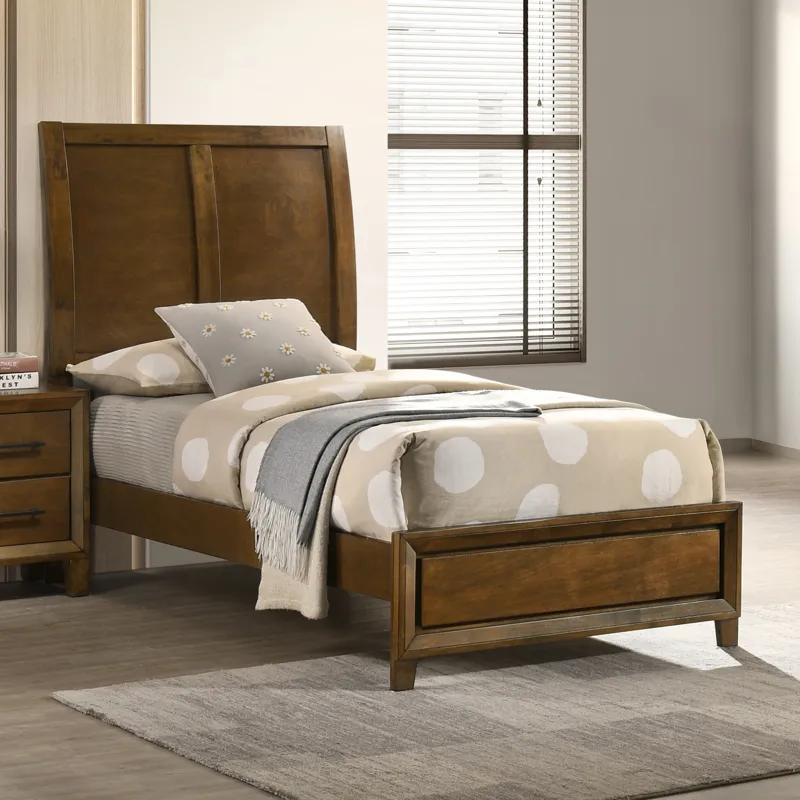 Ballard Headboard, Footboard & Slat Kit-Walnut - Twin