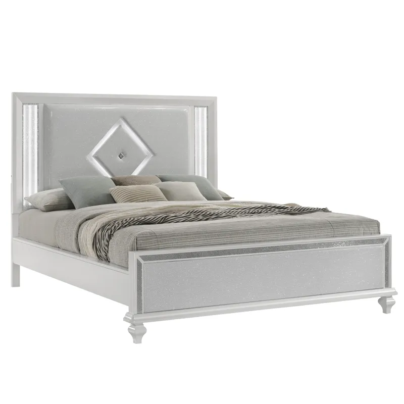 Stardust Footboard & Slats-White - King/California King