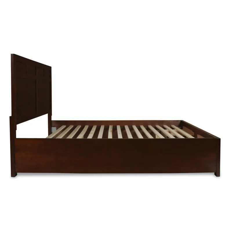 Kensington 5/0 Q Stg Footboard & Slats- Burnished Cherry