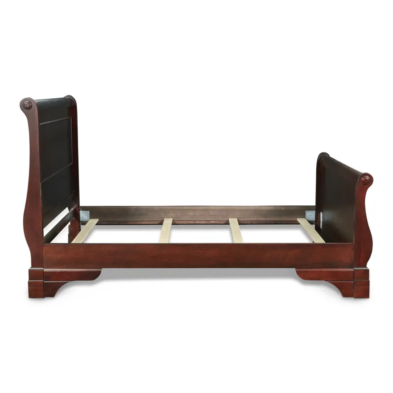 Versailles 5''0" Q Sleigh Footboard & Slats- Bordeaux