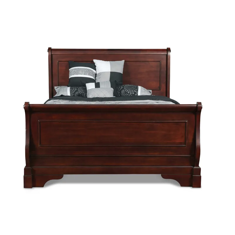 Versailles 4''6" F Sleigh Headboard- Bordeaux