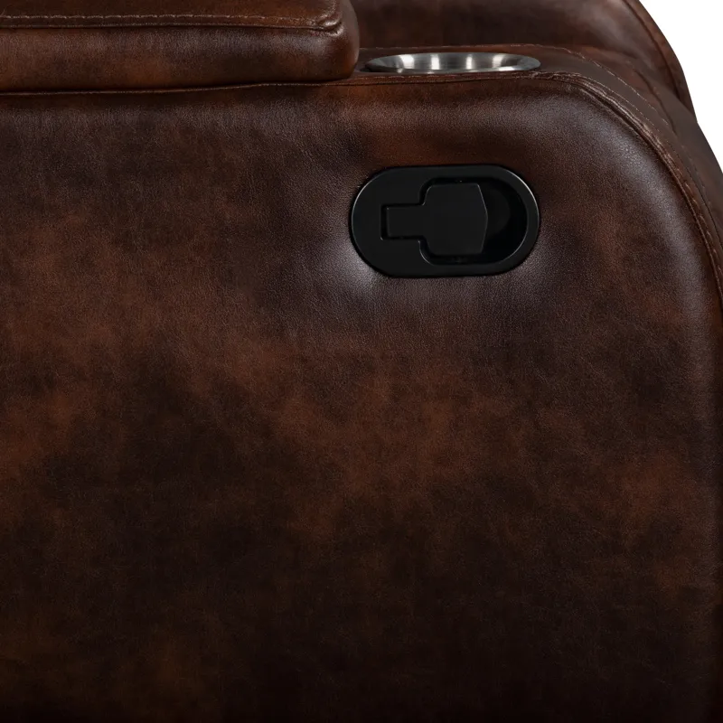 Chester Reclining Sofa-Brown