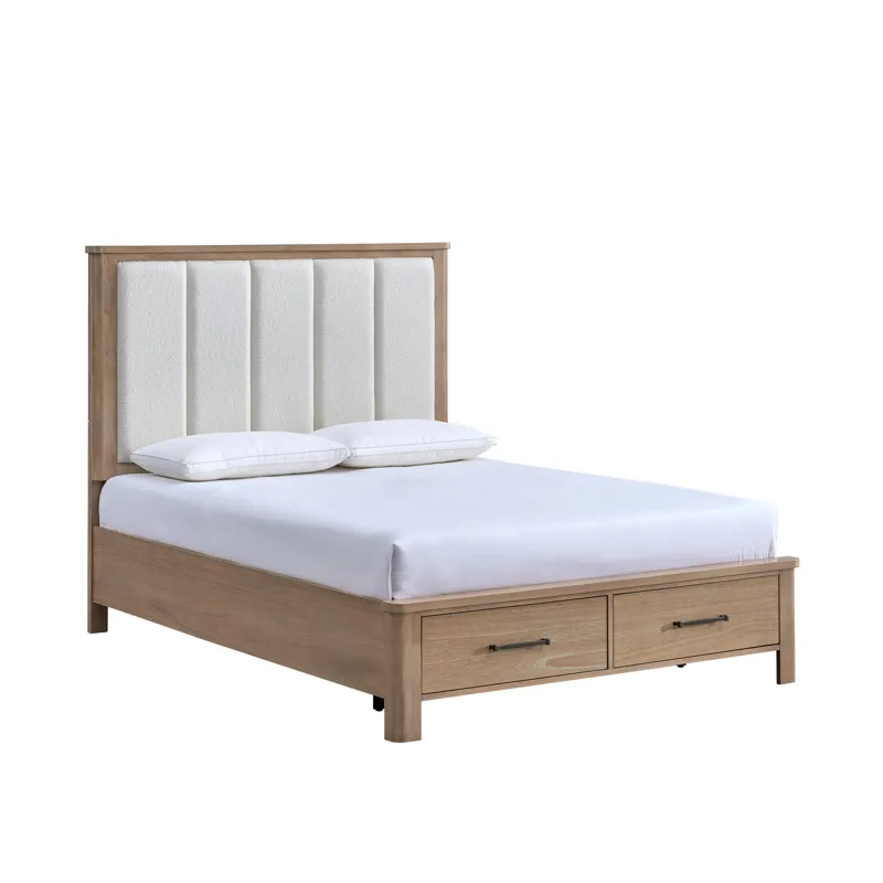 Anika Panel Headboard-Natural - Queen