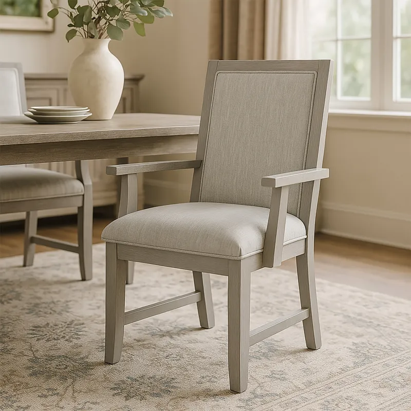 Fiona Dining Arm Chair(2 Per Carton-Mist Gray