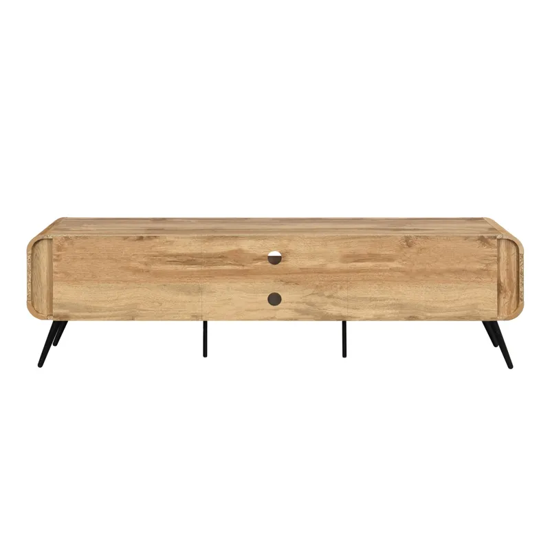 Rowan 71" Low Profile TV Console-Natural