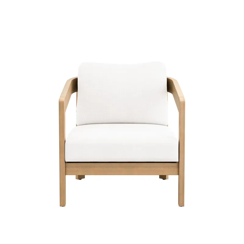 Wesley Patio Club Chair W White Cushion