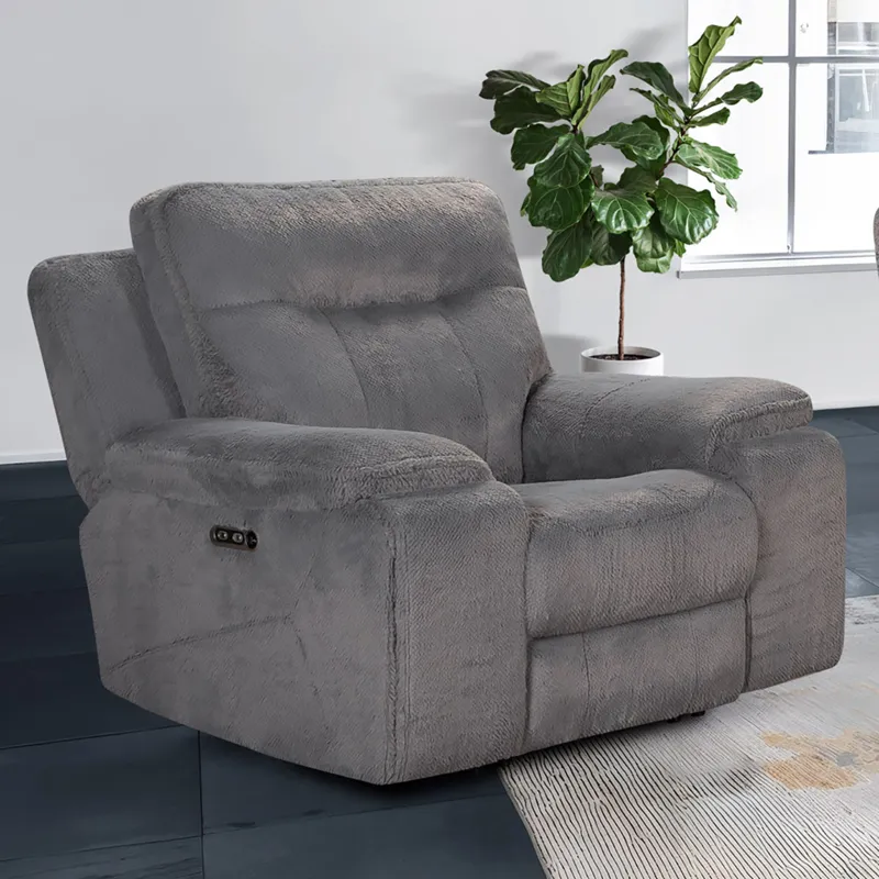 Teddy Recliner W/Power Headrest & Footrest-Gray