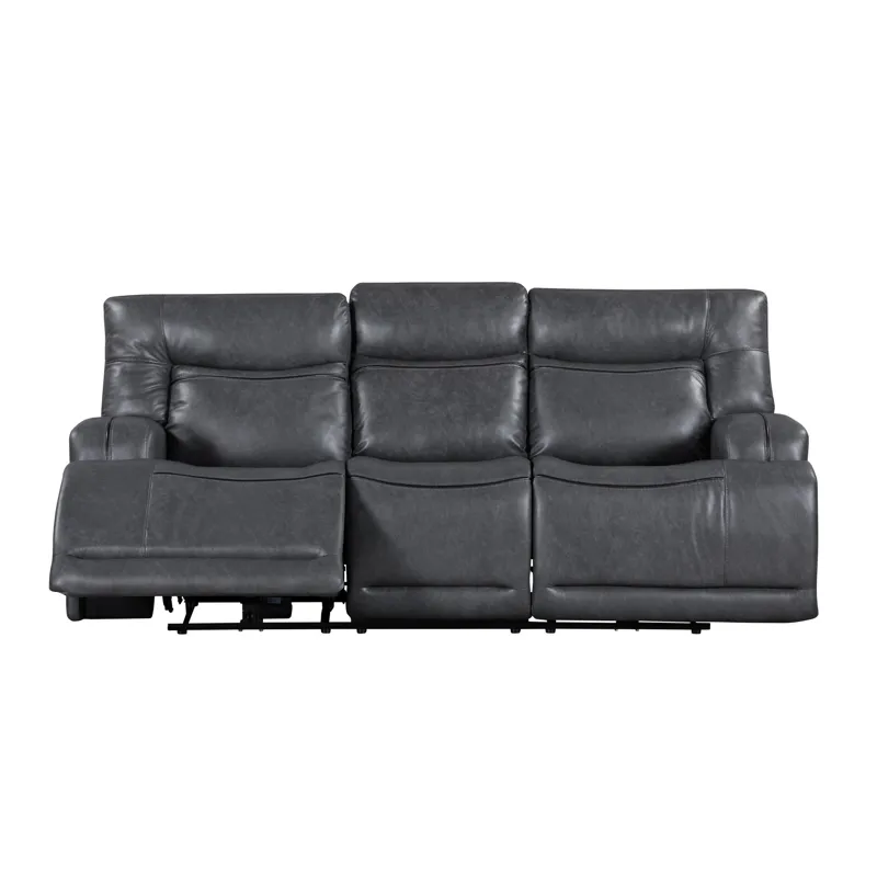 Titan Sofa W/Power Headrest & Footrest-Gray