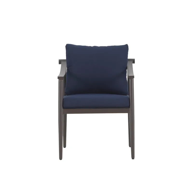 Moana Patio Side Chair, Blue Cushions(2 Per Carton)