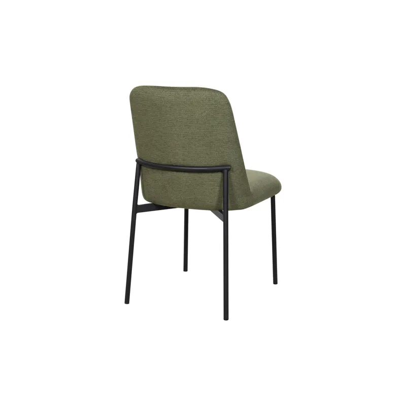 Erik Side Chair W Black Metal Frame-Green(2 Per Carton)