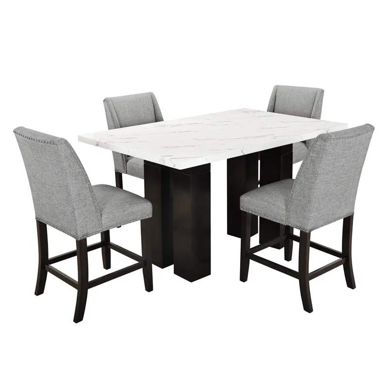 Faust Adjustable Table Base-Espresso