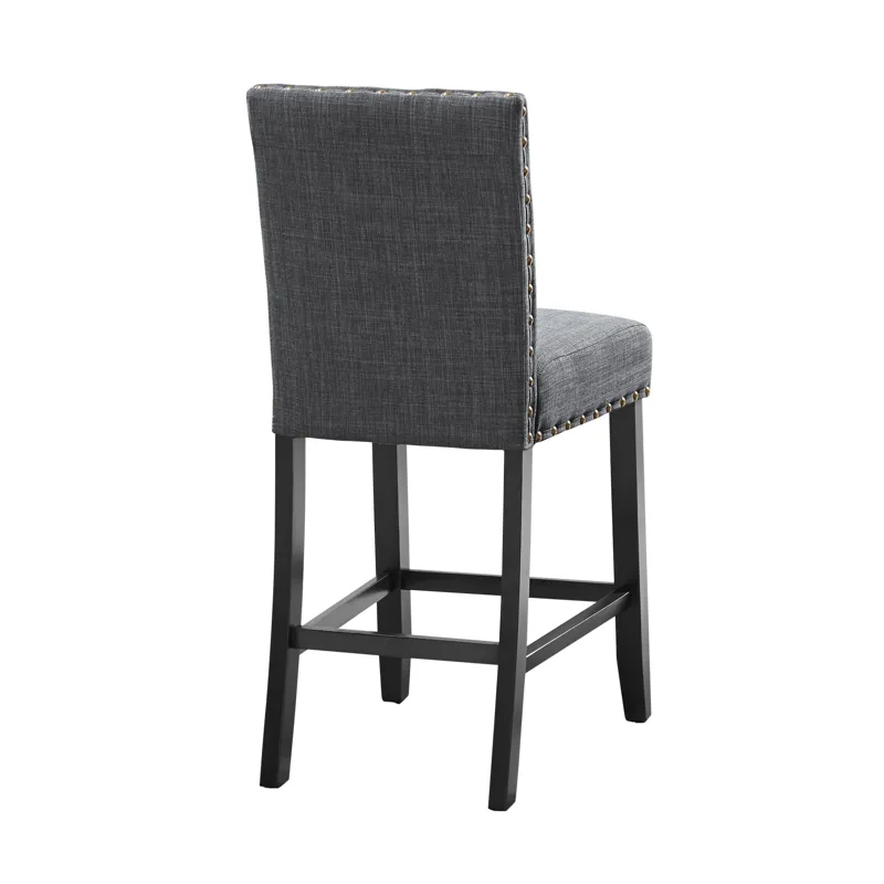 Crispin Granite Gray Counter Chair- (2/Ctn)