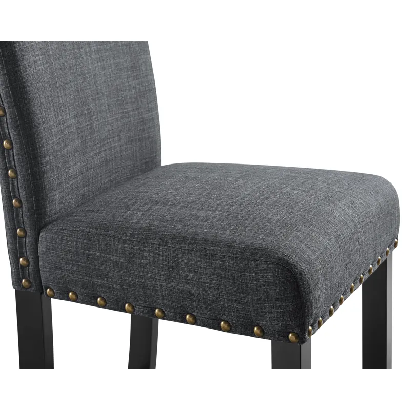 Crispin Granite Gray Counter Chair- (2/Ctn)