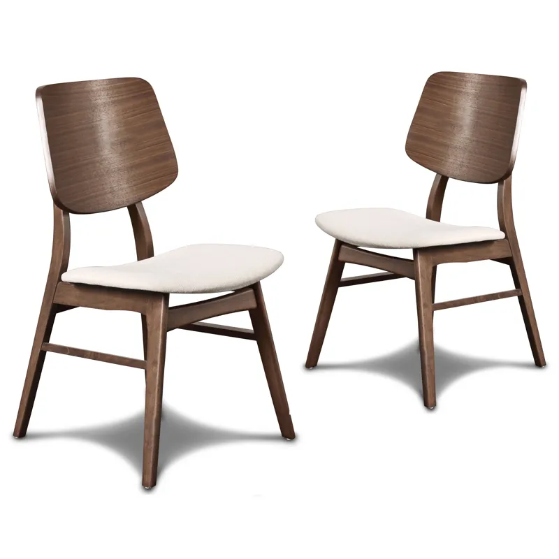 Oscar Wood Back Chair - Walnut, 2 Pc Per Carton