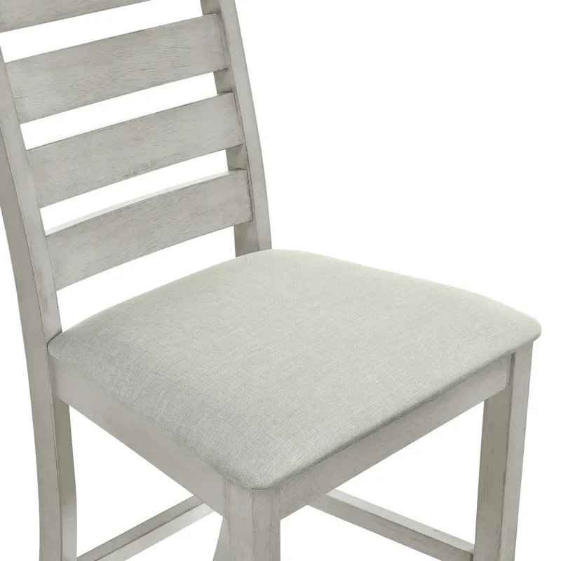 Pascal  Ladderback Counter Chair (2 Per Carton)-Driftwood