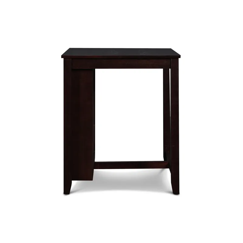 Gia 30" Counter Table W/2 Chairs & Stg Shelf-Ebony