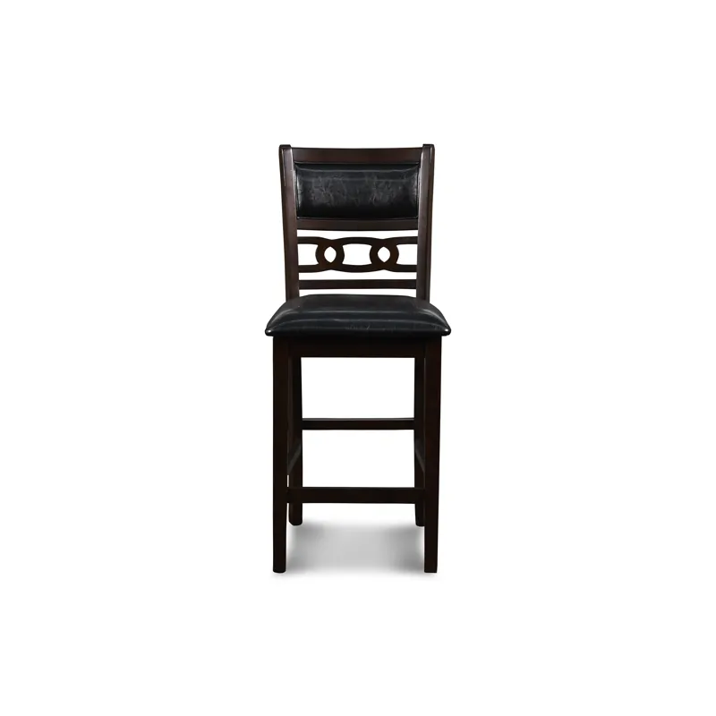 Gia 30" Counter Table W/2 Chairs & Stg Shelf-Ebony
