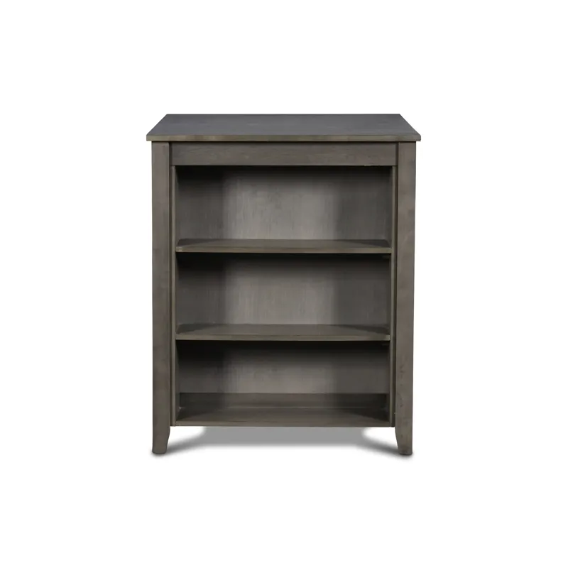 Gia 30" Counter Table W/2 Chairs & Stg Shelf-Gray