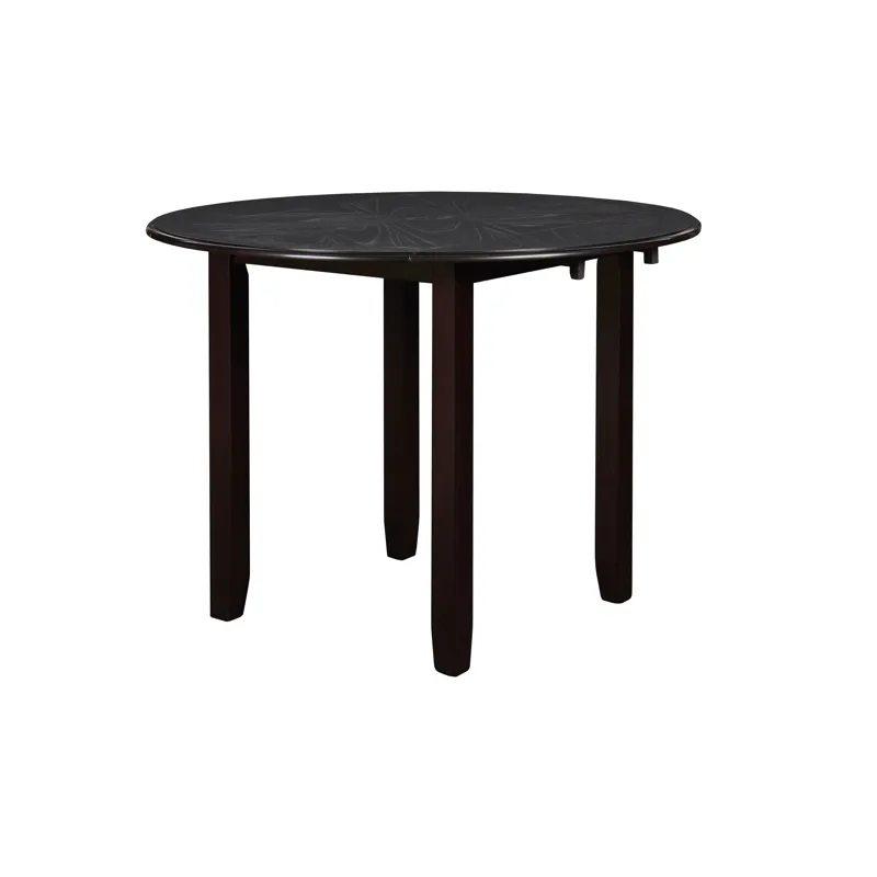 Gia 42" Dining  Drop Leaf Table W/2 Chairs-Ebony