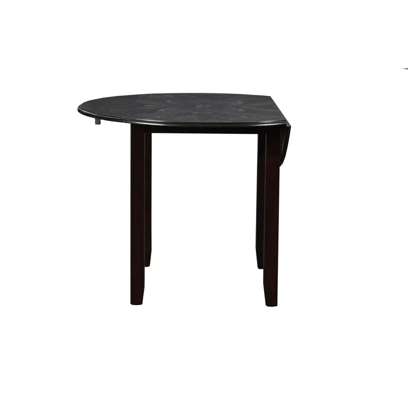 Gia 42" Dining  Drop Leaf Table W/2 Chairs-Ebony