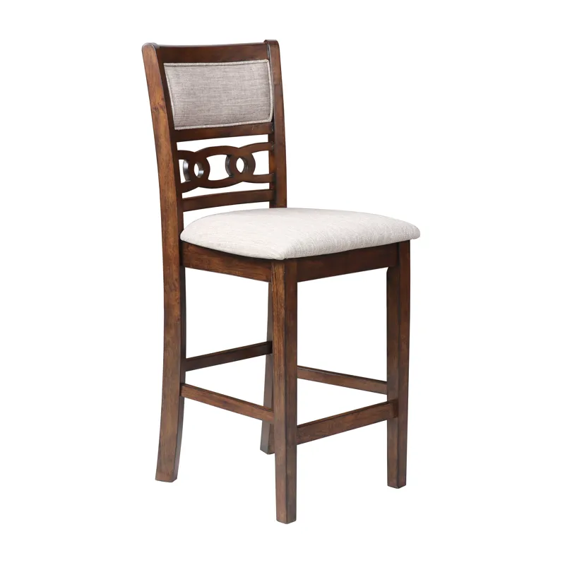 Gia 42" Counter  Drop Leaf Table W/2 Chairs-Cherry