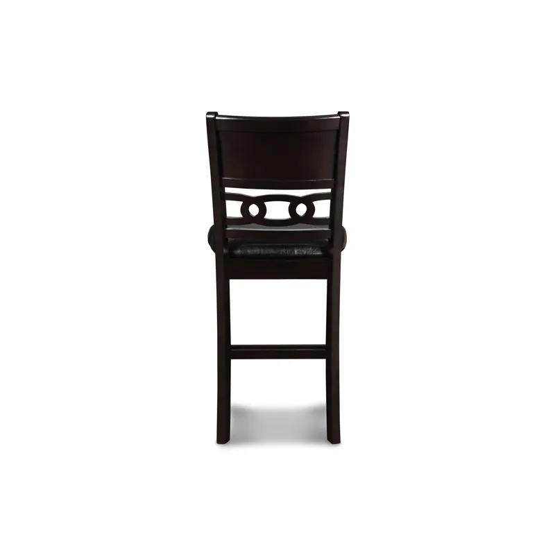 Gia 42" Counter  Drop Leaf Table W/2 Chairs-Ebony
