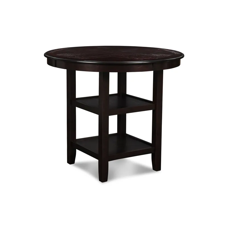 Gia Round Counter Dining 5 Pc Set-Ebony