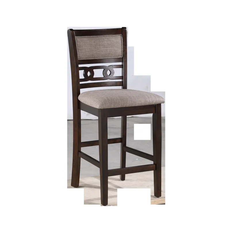 Gia 5Pc 42" Square Counter Table & 4 Chairs-Cherry