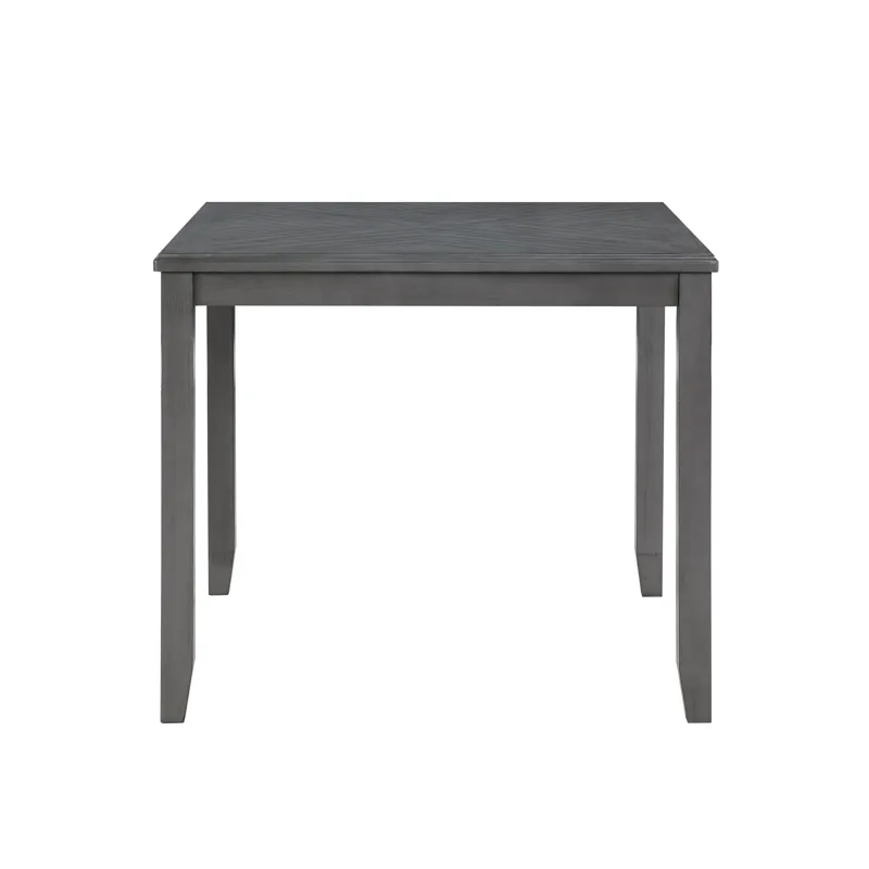 Gia 5Pc 42" Square Counter Table & 4 Chairs-Gray