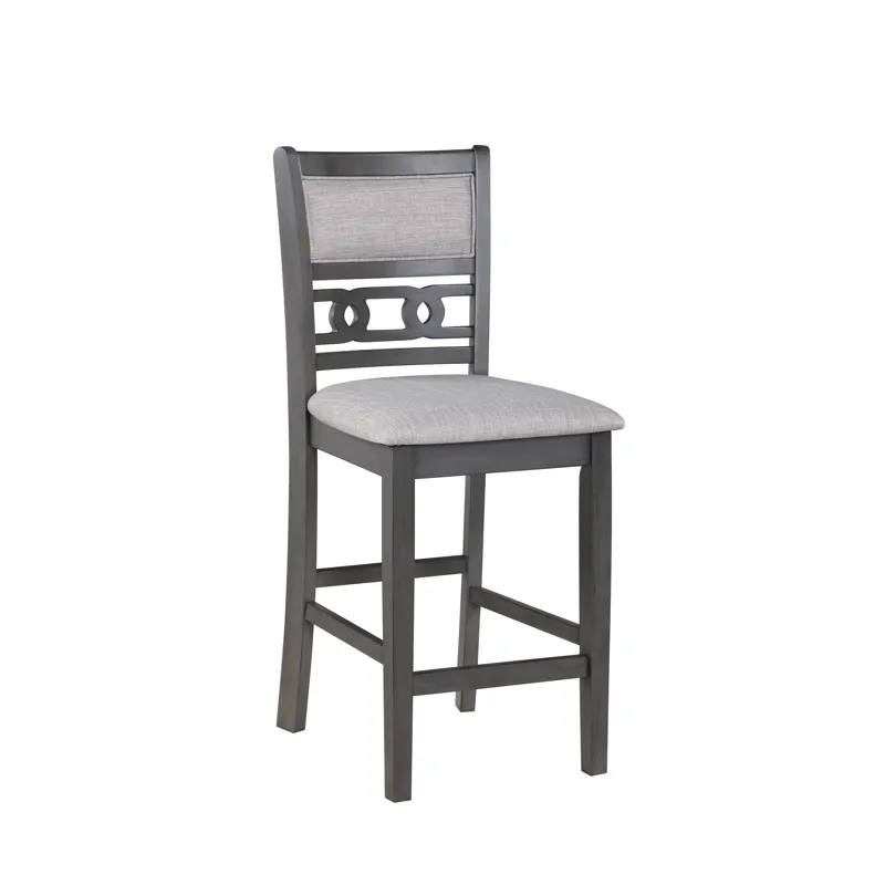 Gia 5Pc 42" Square Counter Table & 4 Chairs-Gray