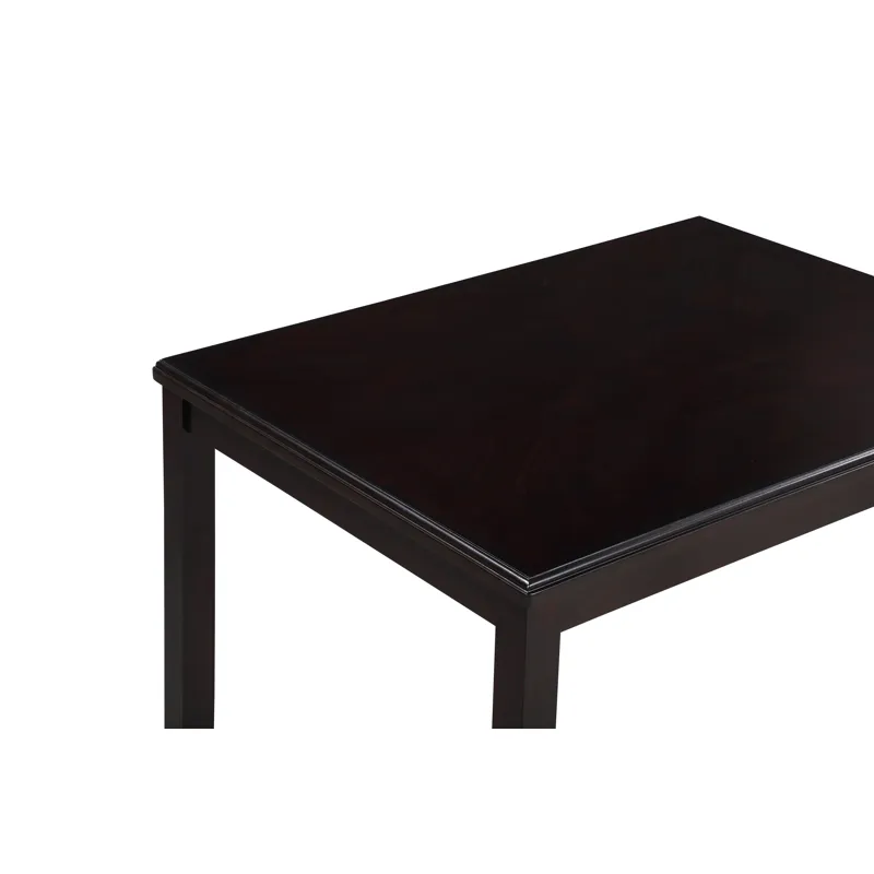 Gia 5Pc 48" Rect. Dining Table & 4 Chairs-Ebony