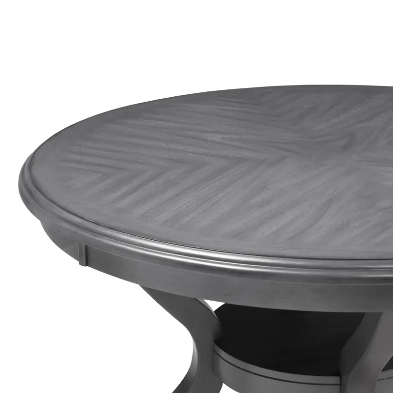 Cori Round Dining 5 Pc Set-Gray