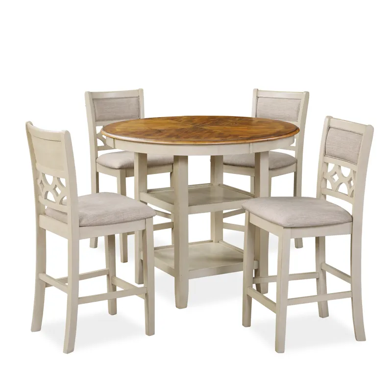 Mitchell 5 PC Counter Set Two Tone Bisque/Brown