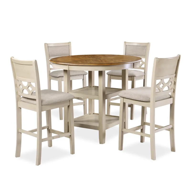 Mitchell 5 PC Counter Set Two Tone Bisque/Brown